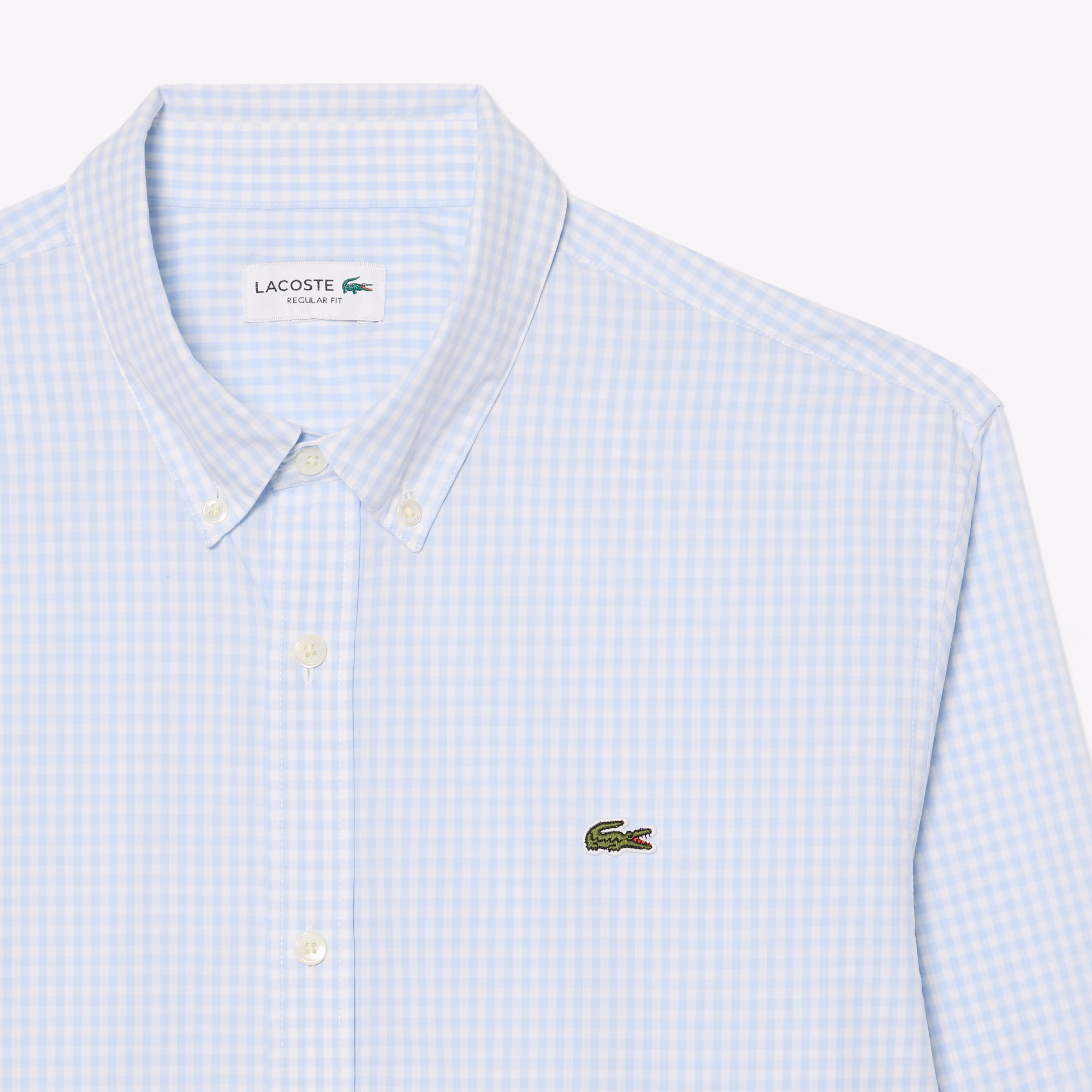 Chemise en popeline coupe régulière – LACOSTE Chemise en popeline coupe régulière – LACOSTE