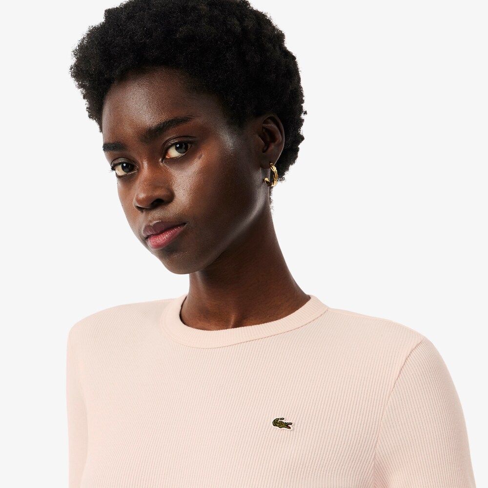 T-shirt slim fit coton côtelé - LACOSTE T-shirt slim fit coton côtelé - LACOSTE