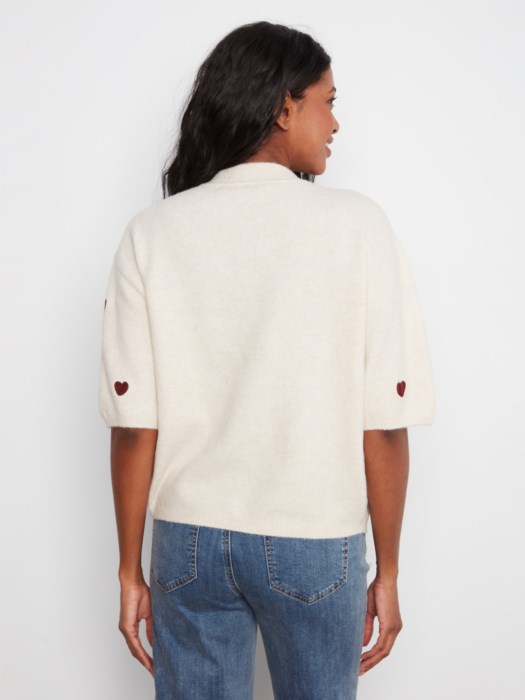Pull broderies coeur - CHARLIE B Pull broderies coeur - CHARLIE B