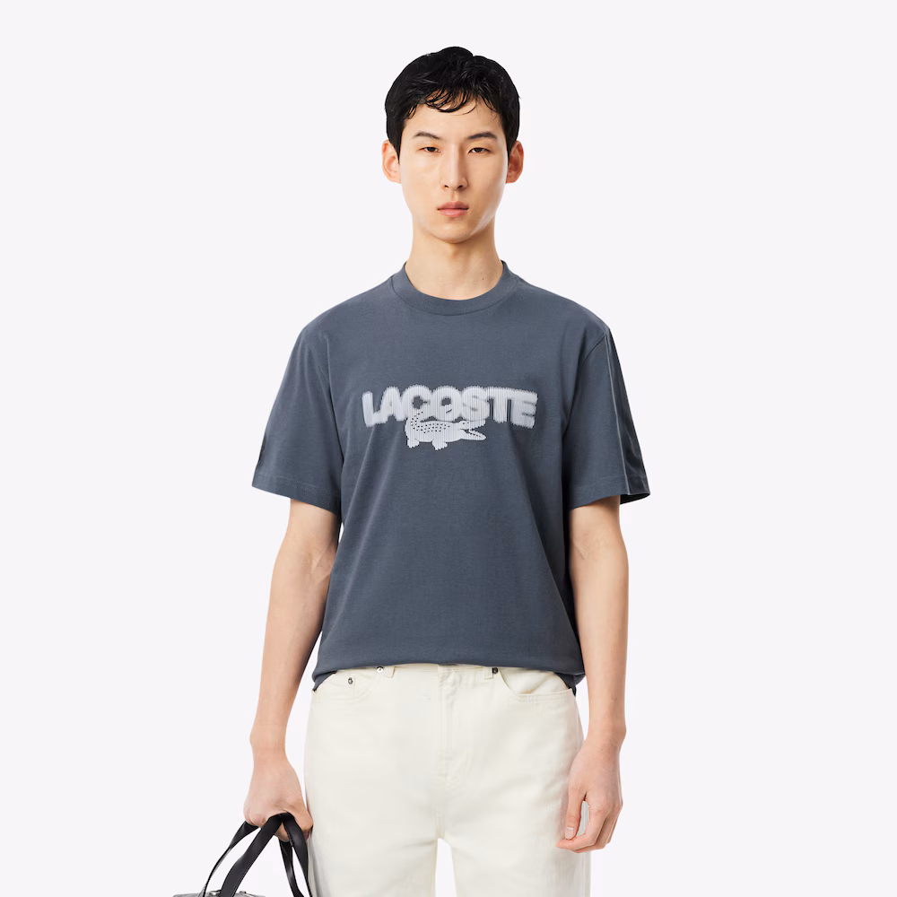 T-shirt en jersey imprimé - LACOSTE - TH9673-7EZ - LACOSTE T-shirt en jersey imprimé - LACOSTE - TH9673-7EZ - LACOSTE