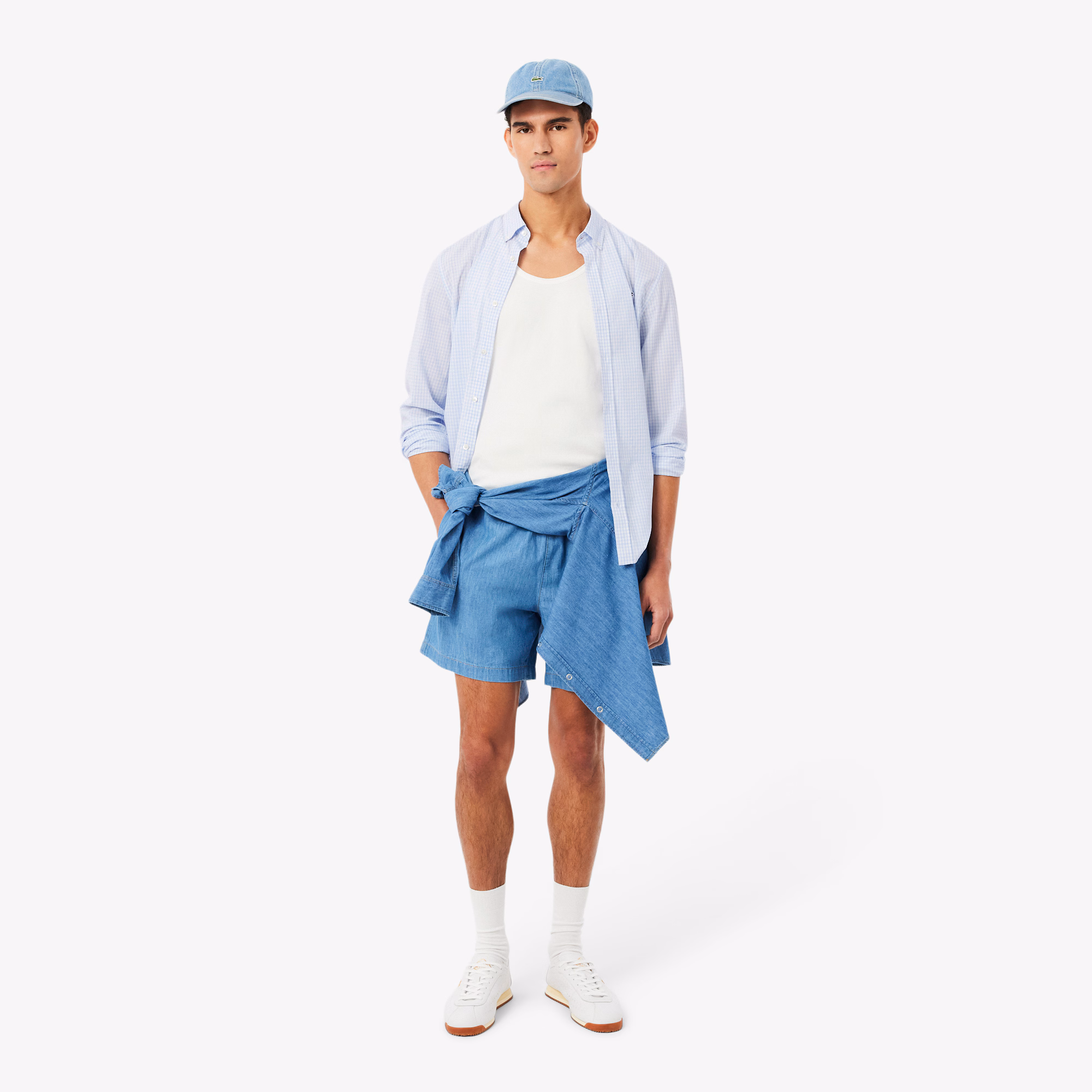 Chemise en popeline coupe régulière – LACOSTE Chemise en popeline coupe régulière – LACOSTE
