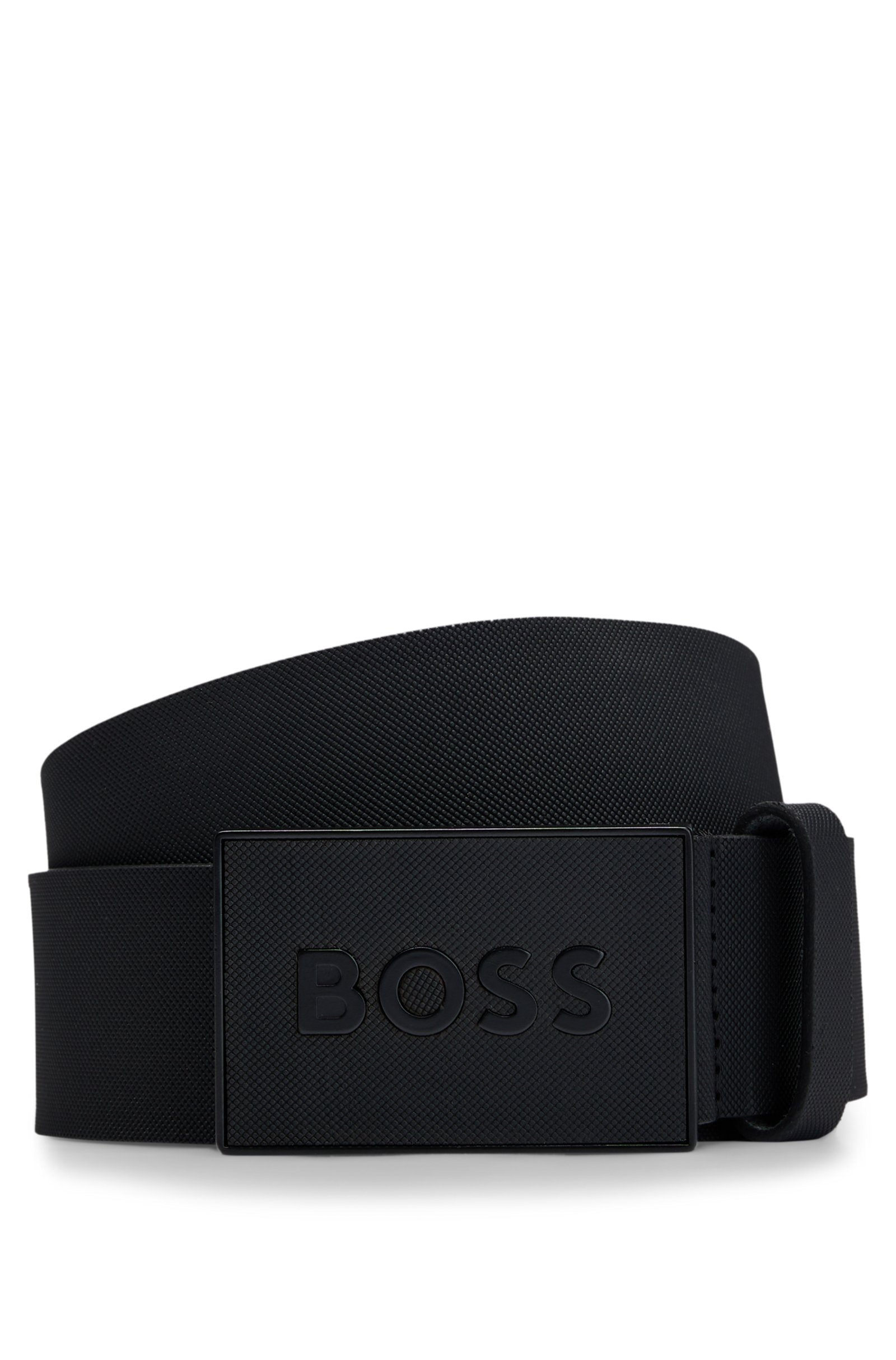 Ceinture en cuir italien en relief avec boucle - HUGO BOSS - 50471333-003 - Hugo Boss Ceinture en cuir italien en relief avec boucle - HUGO BOSS - 50471333-003 - Hugo Boss