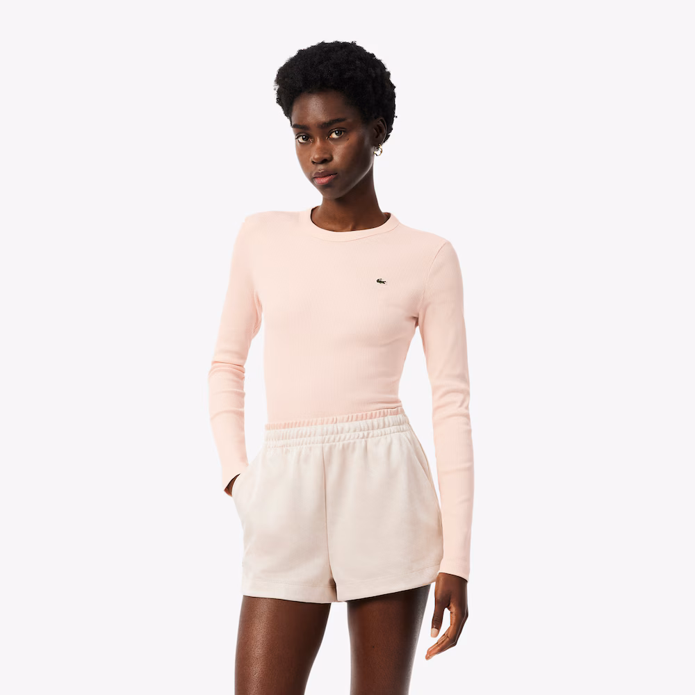 T-shirt slim fit coton côtelé - LACOSTE T-shirt slim fit coton côtelé - LACOSTE