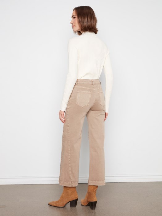 Pantalon twill jambe large – CHARLIE B Pantalon twill jambe large – CHARLIE B