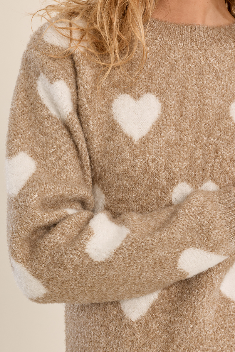 Pull à motif coeur - MOLLY BRACKEN Pull à motif coeur - MOLLY BRACKEN