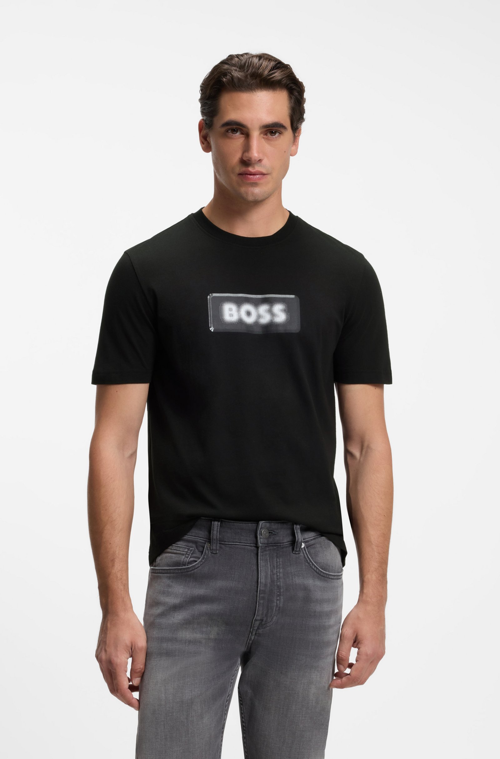T-shirt en jersey Te_Effect – HUGO BOS - 50571286-001 - Hugo Boss T-shirt en jersey Te_Effect – HUGO BOS - 50571286-001 - Hugo Boss