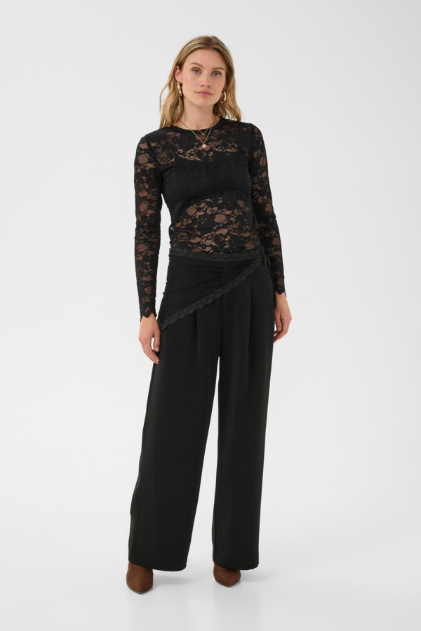Pantalon ceinturé Bine – CREAM Pantalon ceinturé Bine – CREAM