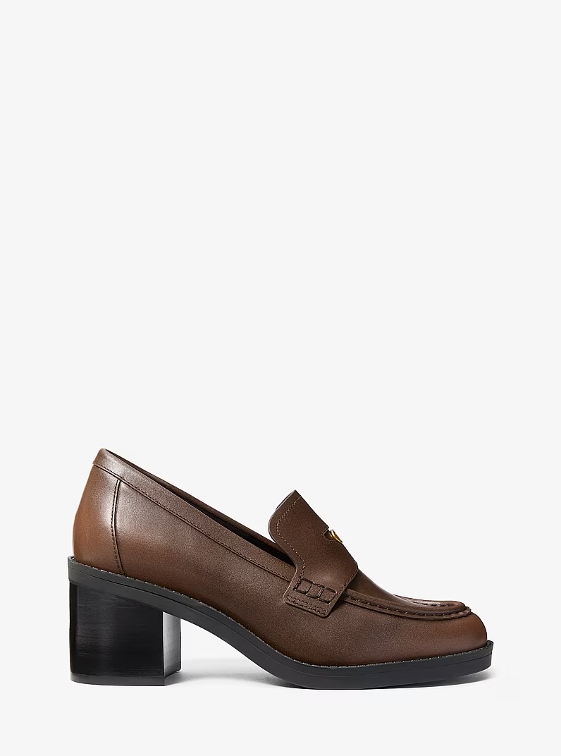 Chaussures en cuir Jennings à talon bloc - MICHAEL KORS Chaussures en cuir Jennings à talon bloc - MICHAEL KORS