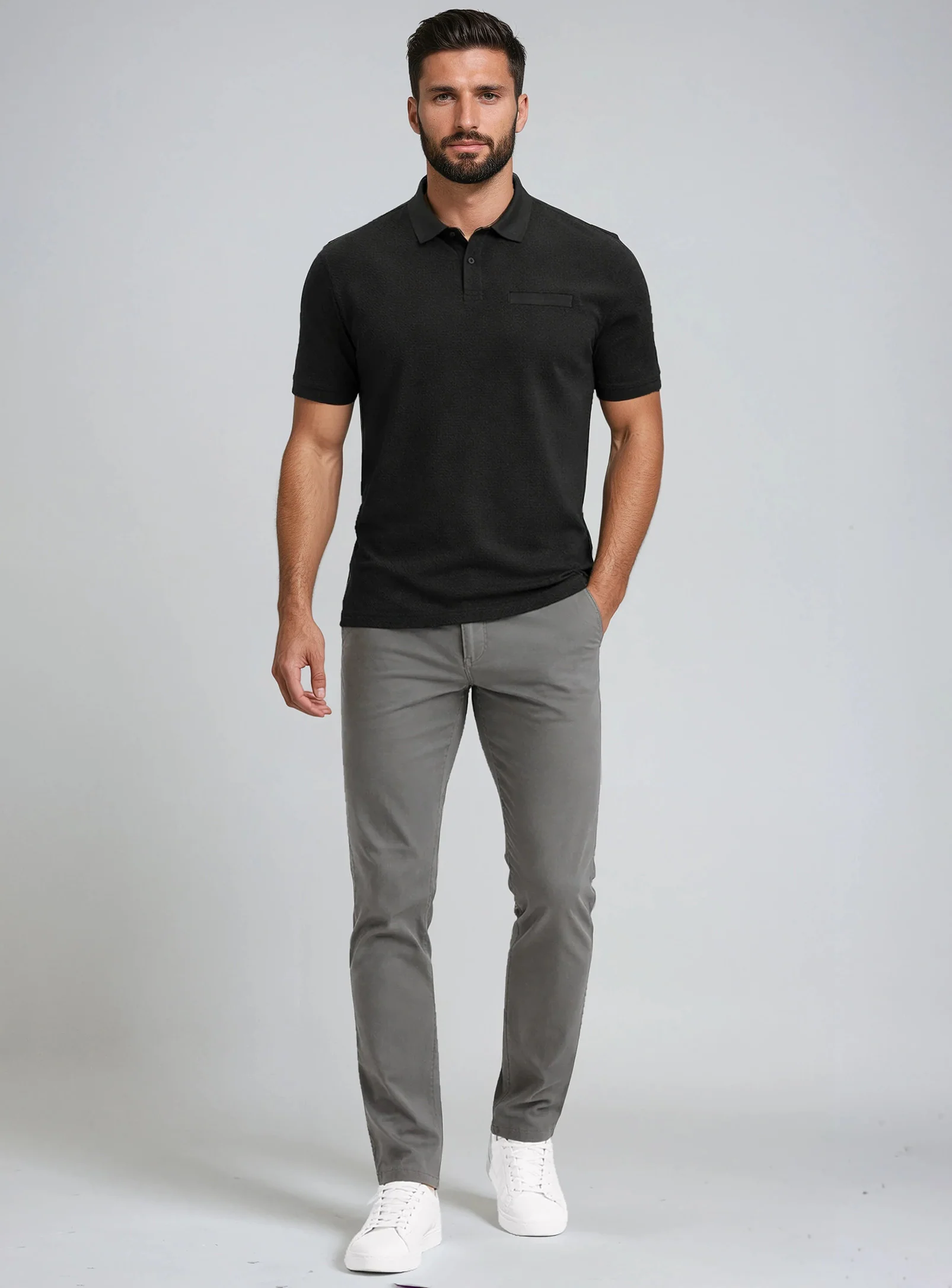 Polo Trent jacquard texturé élégant – POINT ZÉRO - 76615505 - POINT ZERO Polo Trent jacquard texturé élégant – POINT ZÉRO - 76615505 - POINT ZERO