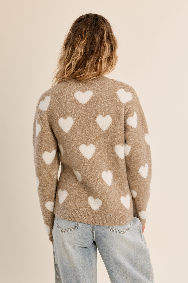 Pull à motif coeur - MOLLY BRACKEN Pull à motif coeur - MOLLY BRACKEN