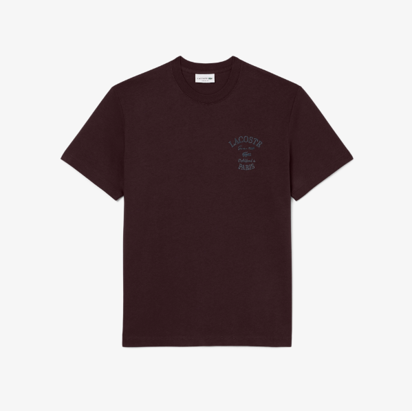 T-shirt en jersey brodé – LACOSTE - TH9784-3KE - LACOSTE T-shirt en jersey brodé – LACOSTE - TH9784-3KE - LACOSTE