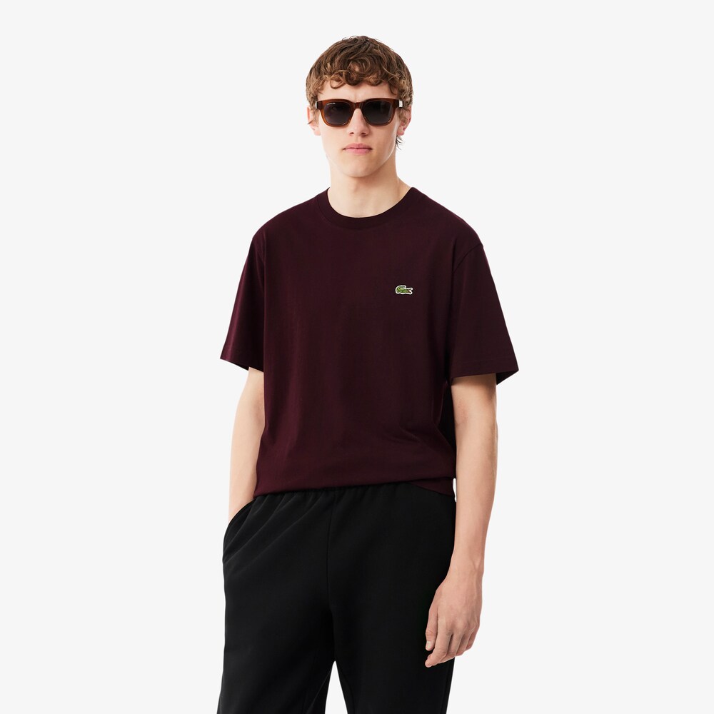 T-shirt en jersey de coton classique – LACOSTE - TH7318-3KE - LACOSTE T-shirt en jersey de coton classique – LACOSTE - TH7318-3KE - LACOSTE