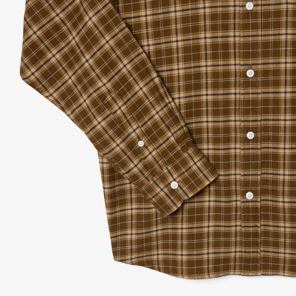 Chemise en flanelle à carreaux – LACOSTE Chemise en flanelle à carreaux – LACOSTE