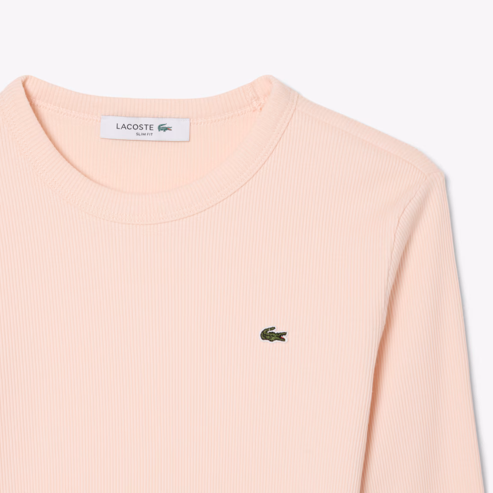 T-shirt slim fit coton côtelé - LACOSTE T-shirt slim fit coton côtelé - LACOSTE