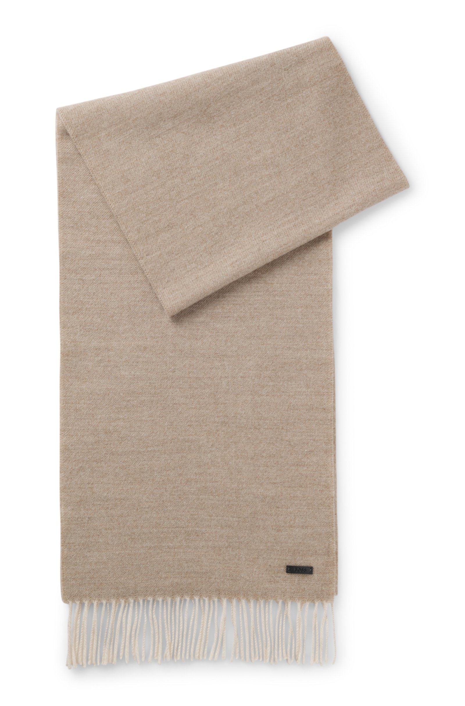 Foulard réversible en laine avec logo – HUGO BOSS - 50572414 - Hugo Boss Foulard réversible en laine avec logo – HUGO BOSS - 50572414 - Hugo Boss