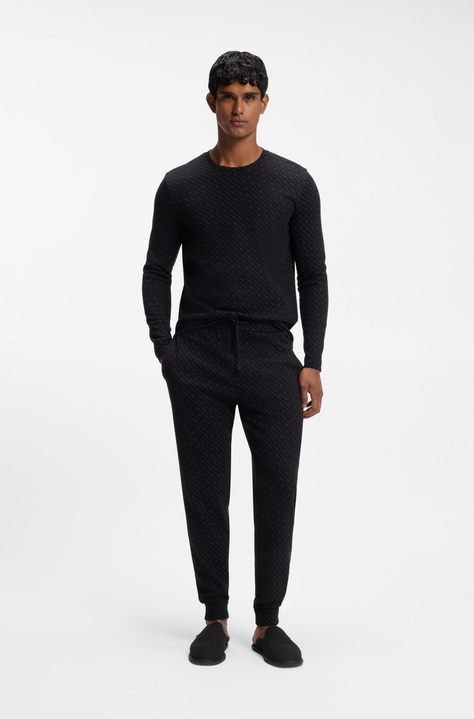 Pantoufles à enfiler avec détail logo – HUGO BOSS Pantoufles à enfiler avec détail logo – HUGO BOSS