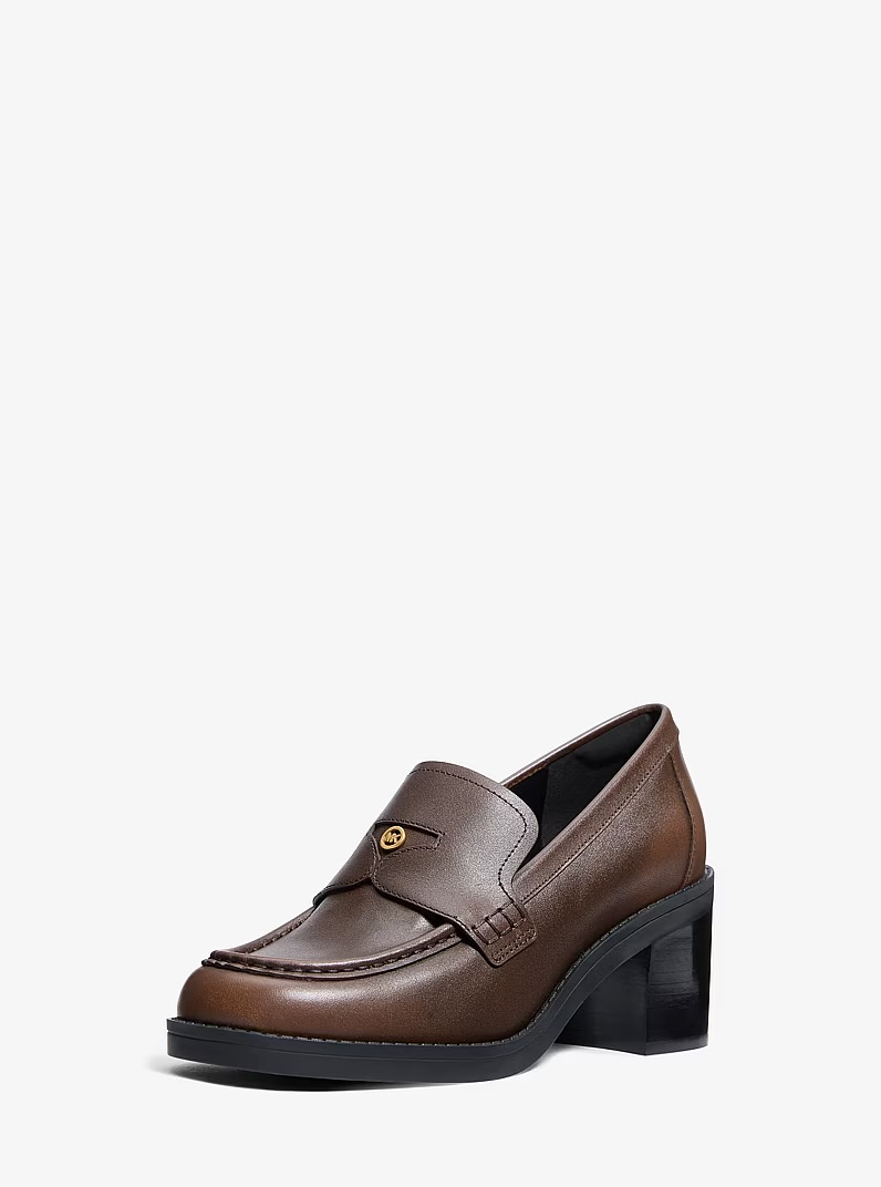 Chaussures en cuir Jennings à talon bloc - MICHAEL KORS Chaussures en cuir Jennings à talon bloc - MICHAEL KORS
