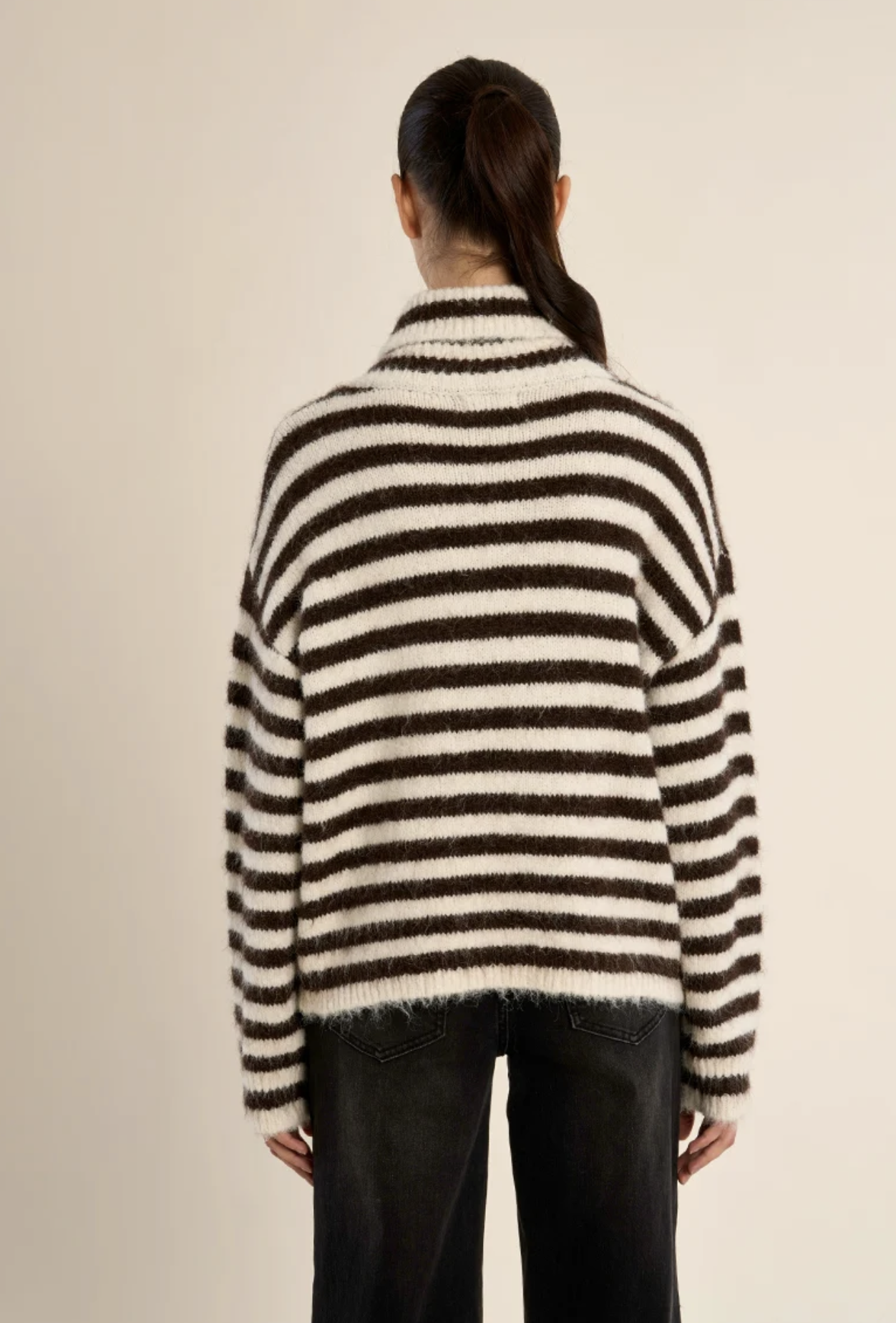 Pull à col roulé rayé - MOLLY BRACKEN Pull à col roulé rayé - MOLLY BRACKEN