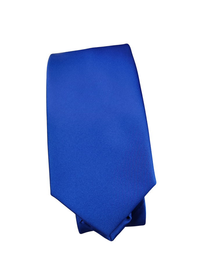 Cravate bleue royale - - Cravate bleue royale - -
