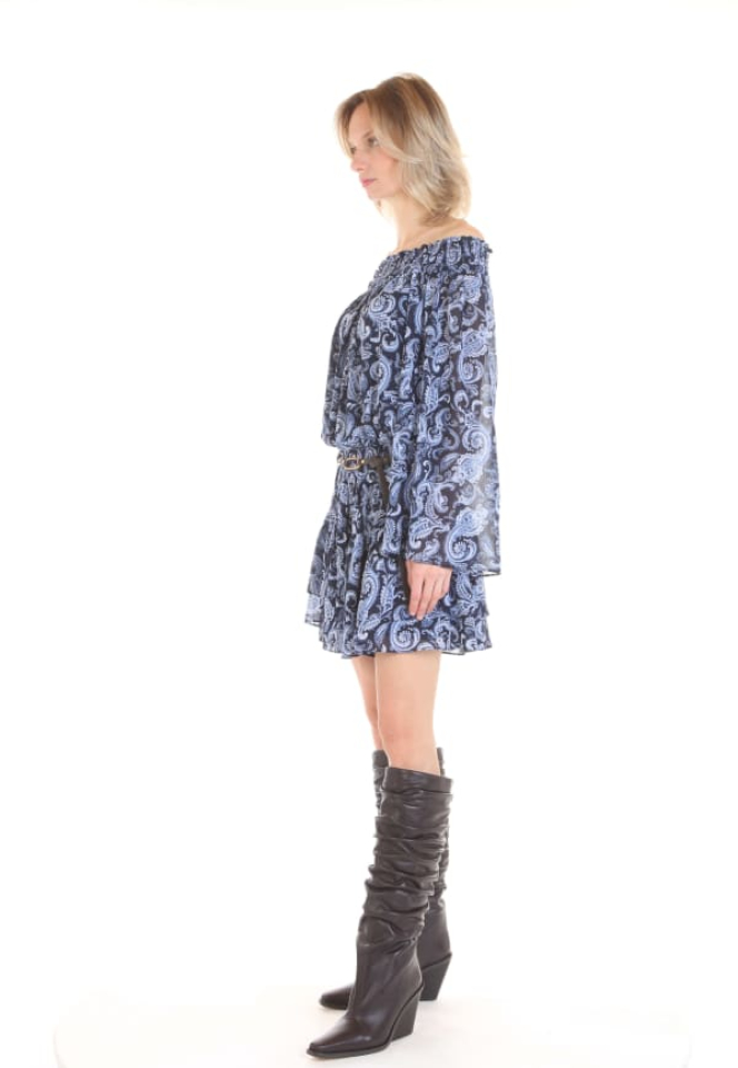 Robe fluide à manches longues - MICHAEL KORS Robe fluide à manches longues - MICHAEL KORS