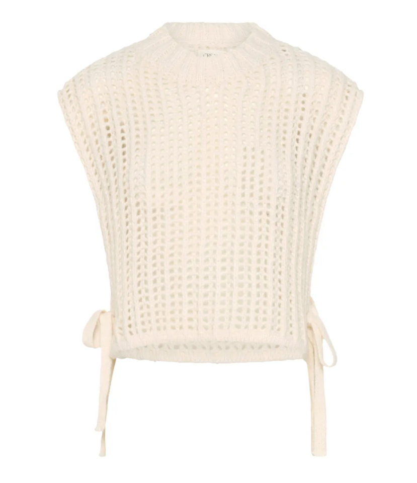 Haut tricoté sans manches Wullie - CREAM Haut tricoté sans manches Wullie - CREAM