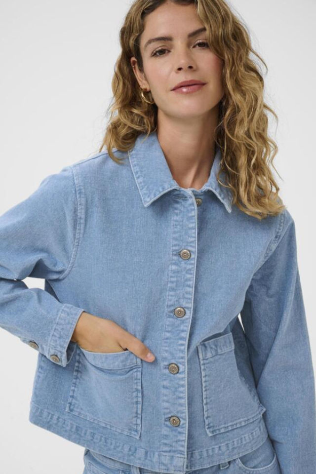 Veste Rafael corduroy style denim – CREAM Veste Rafael corduroy style denim – CREAM