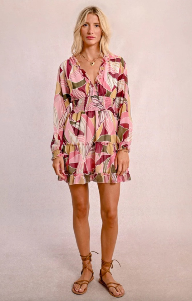 Robe imprimée avec taille élastique - MOLLY BRACKEN Robe imprimée avec taille élastique - MOLLY BRACKEN