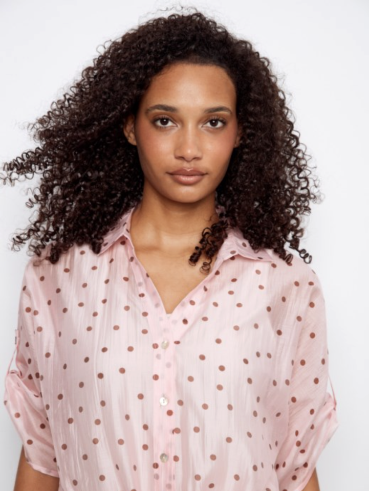 Blouse à manches dolman avec noeud - CHARLIE B Blouse à manches dolman avec noeud - CHARLIE B