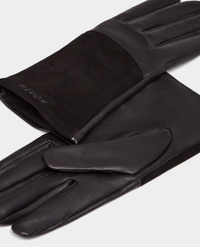 Gants en cuir véritable et suède Helena – RUDSAK Gants en cuir véritable et suède Helena – RUDSAK