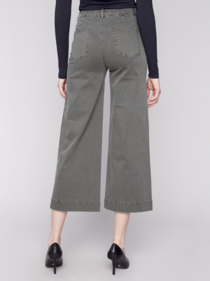 Pantalon évasé en sergé - CHARLIE B Pantalon évasé en sergé - CHARLIE B