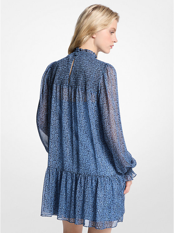 Robe cachemire en georgette - MICHAEL KORS Robe cachemire en georgette - MICHAEL KORS