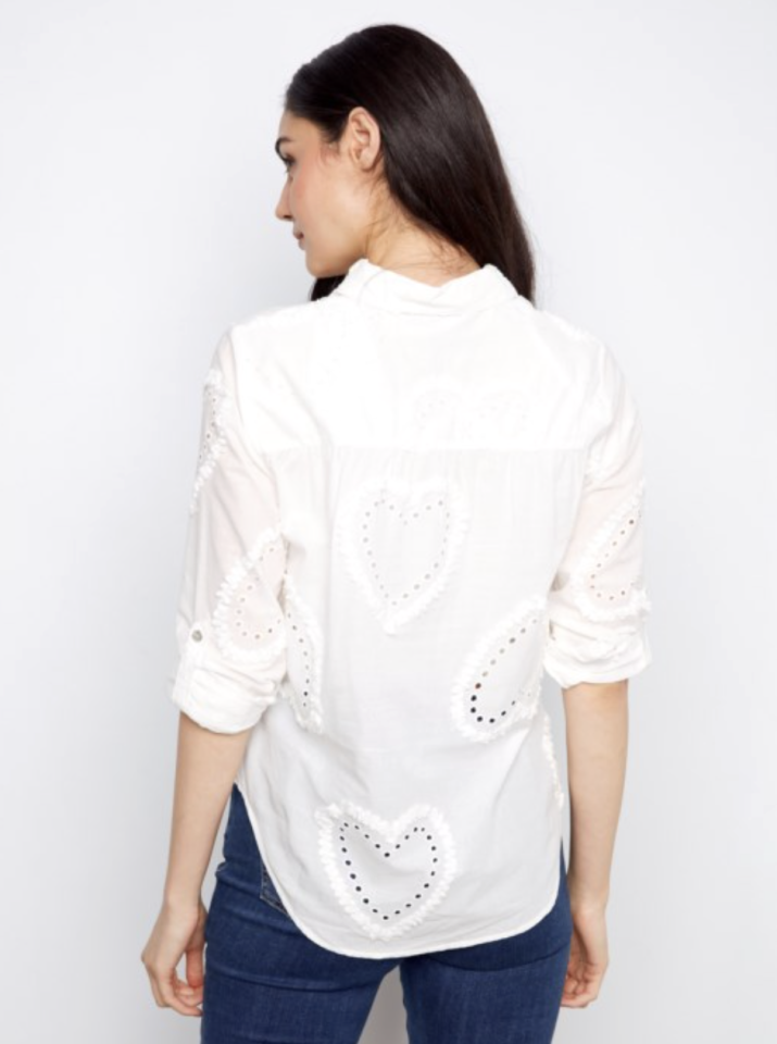 Blouse boutonnée en tissu texturé - CHARLIE B Blouse boutonnée en tissu texturé - CHARLIE B