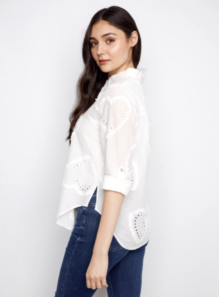 Blouse boutonnée en tissu texturé - CHARLIE B Blouse boutonnée en tissu texturé - CHARLIE B