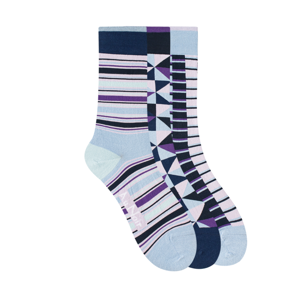 Boite de 3 paires de chaussettes - AU NOIR - FA24-5 - AU NOIR Boite de 3 paires de chaussettes - AU NOIR - FA24-5 - AU NOIR