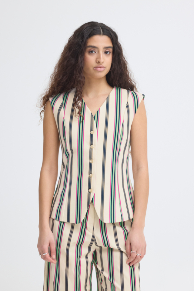 Veste sans manches Kate – FRANSA - 20126004 - ICHI Veste sans manches Kate – FRANSA - 20126004 - ICHI