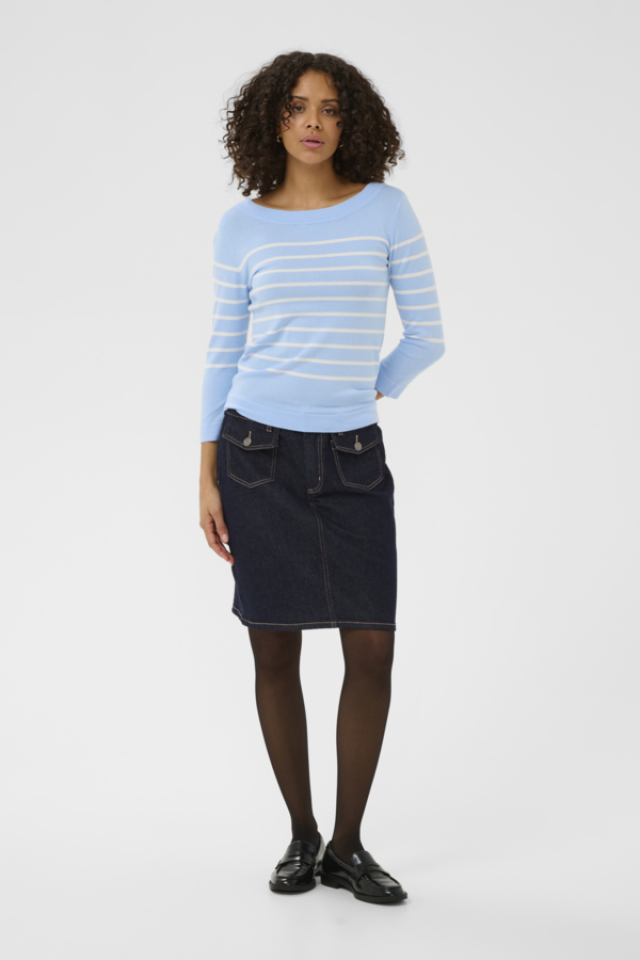 Chandail col bateau Lizza - KAFFE Chandail col bateau Lizza - KAFFE