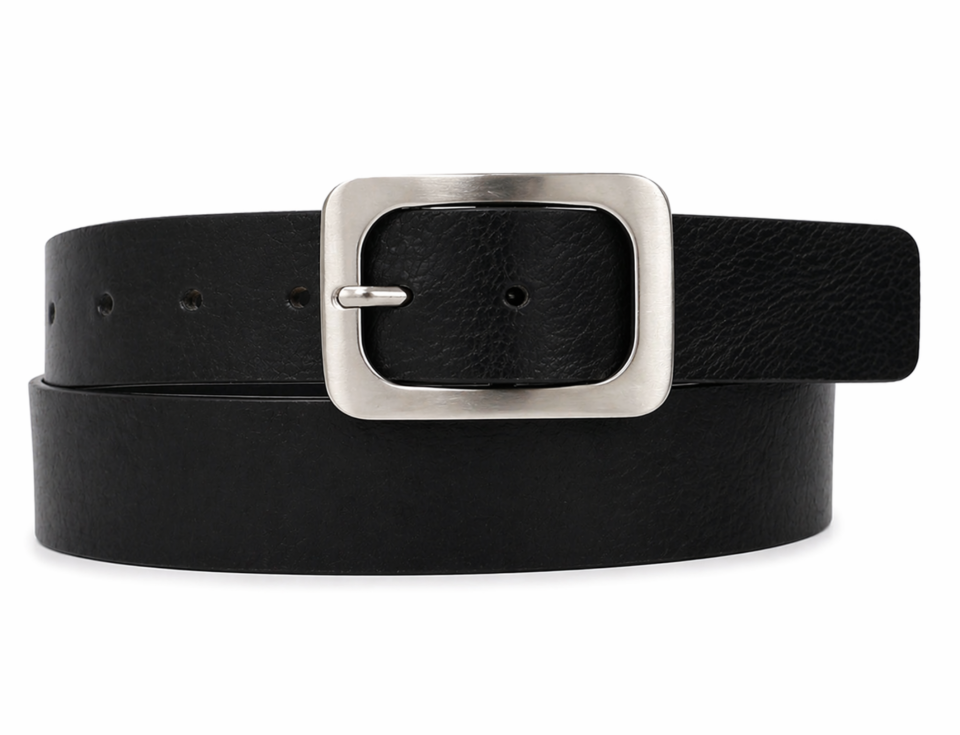 Ceinture en cuir italien avec boucle nickel – MEDIKE LANDES - B28857 - MEDIKE LANDES Ceinture en cuir italien avec boucle nickel – MEDIKE LANDES - B28857 - MEDIKE LANDES