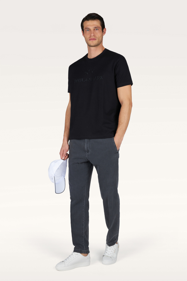 T-shirt en jersey de coton imprimé – PAUL & SHARK T-shirt en jersey de coton imprimé – PAUL & SHARK