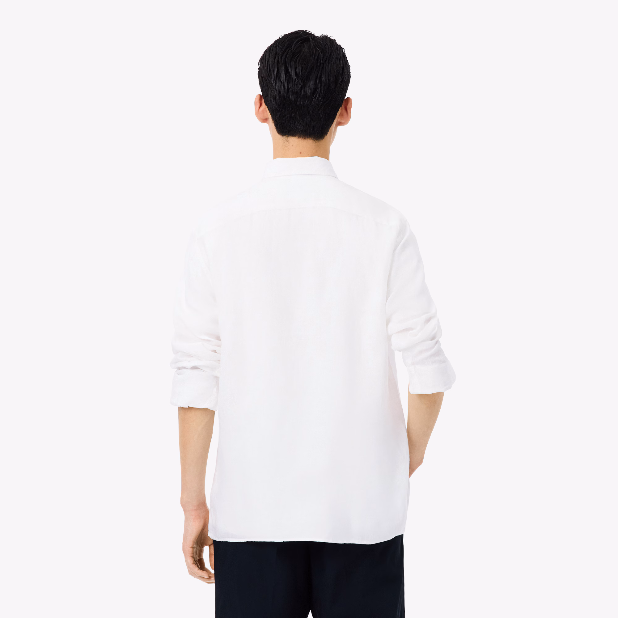 Chemise en lin coupe régulière – LACOSTE