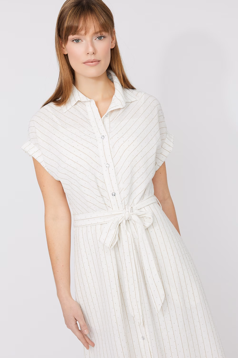 Robe chemise rayée élégante – FRANK LYMAN
