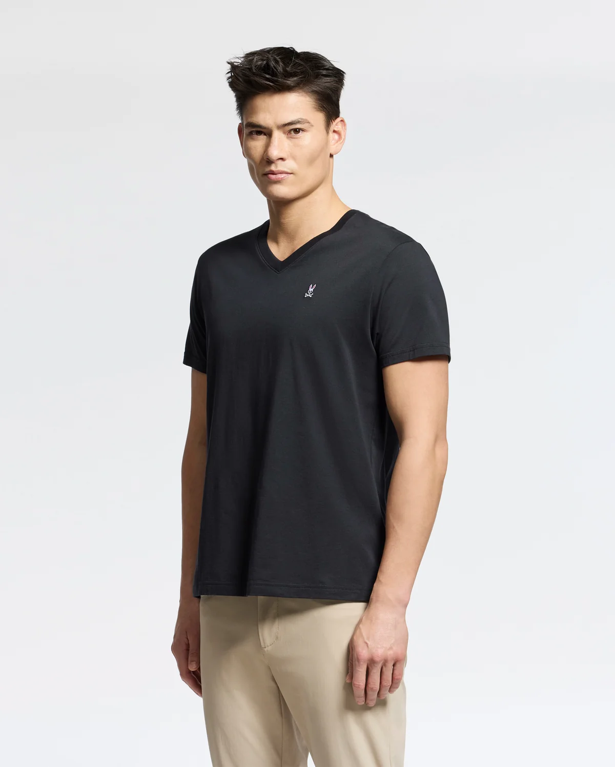 T-shirt col en V classique – PSYCHO BUNNY