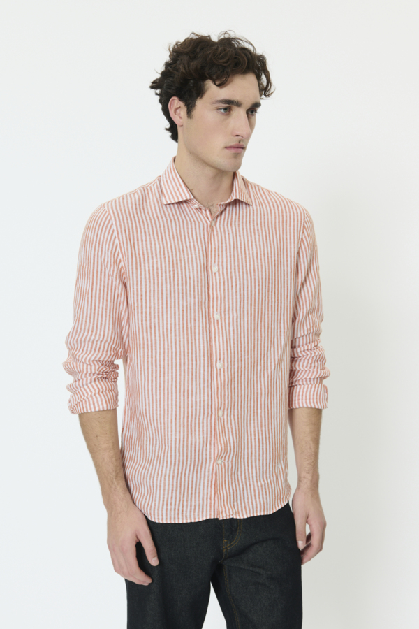 Chemise Marc en lin rayé – MATINIQUE - 30207239 - Matinique