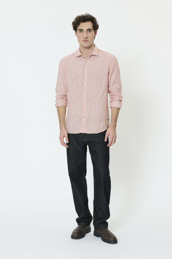 Chemise Marc en lin rayé – MATINIQUE