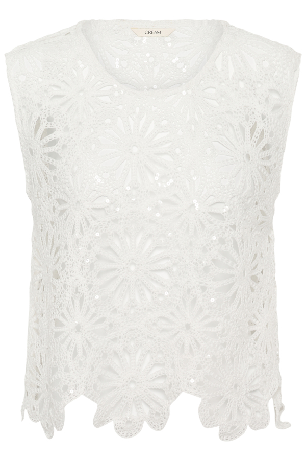 Pull sans manches Merinda – CREAM