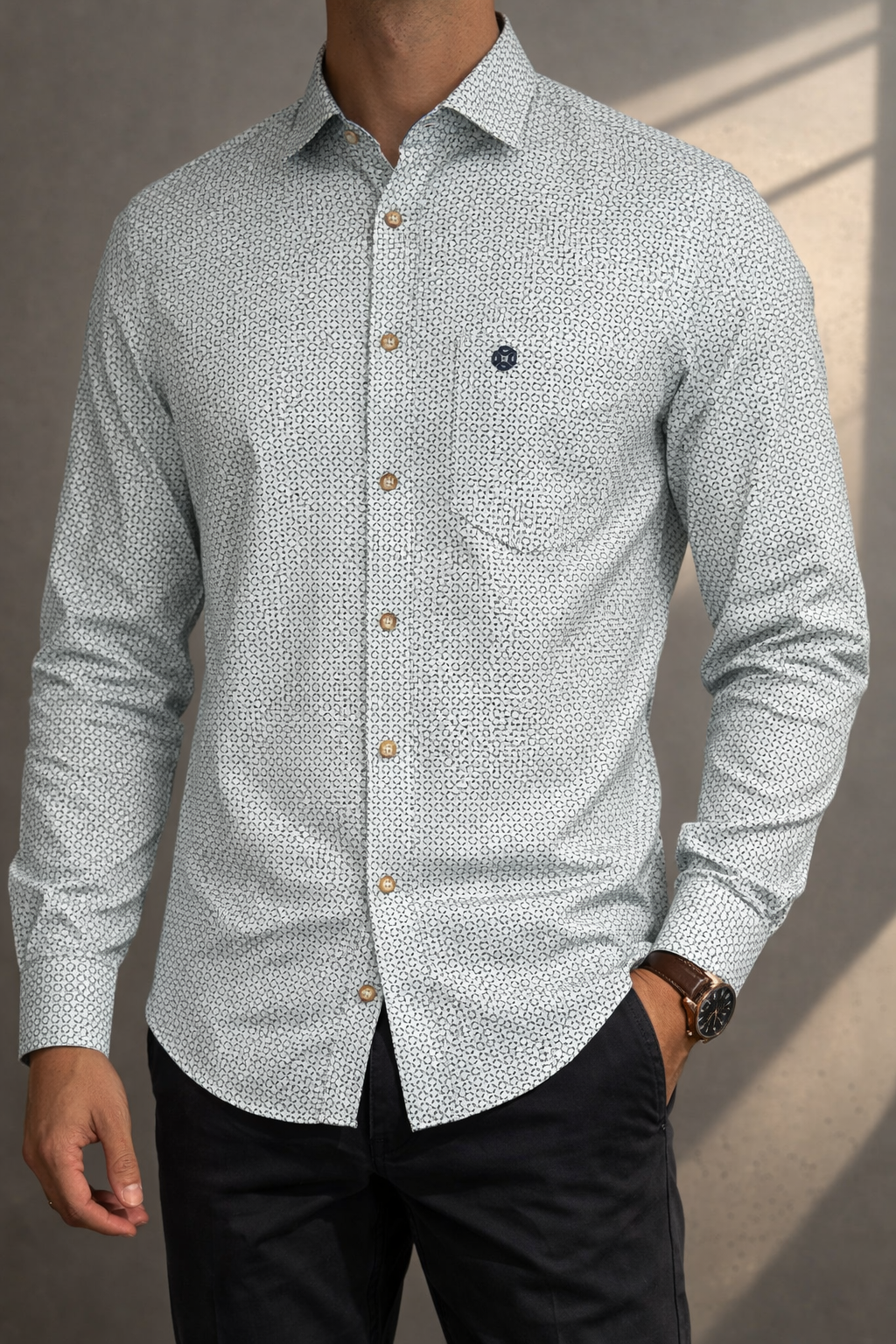 Chemise imprimé alvéoles – FELLOWS UNITED - 61.6524 - Fellows United