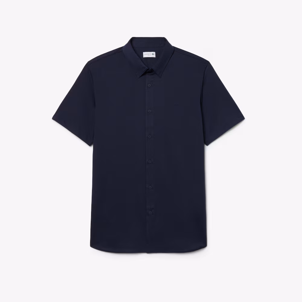 Chemise manches courtes en jersey coupe ajustée – LACOSTE