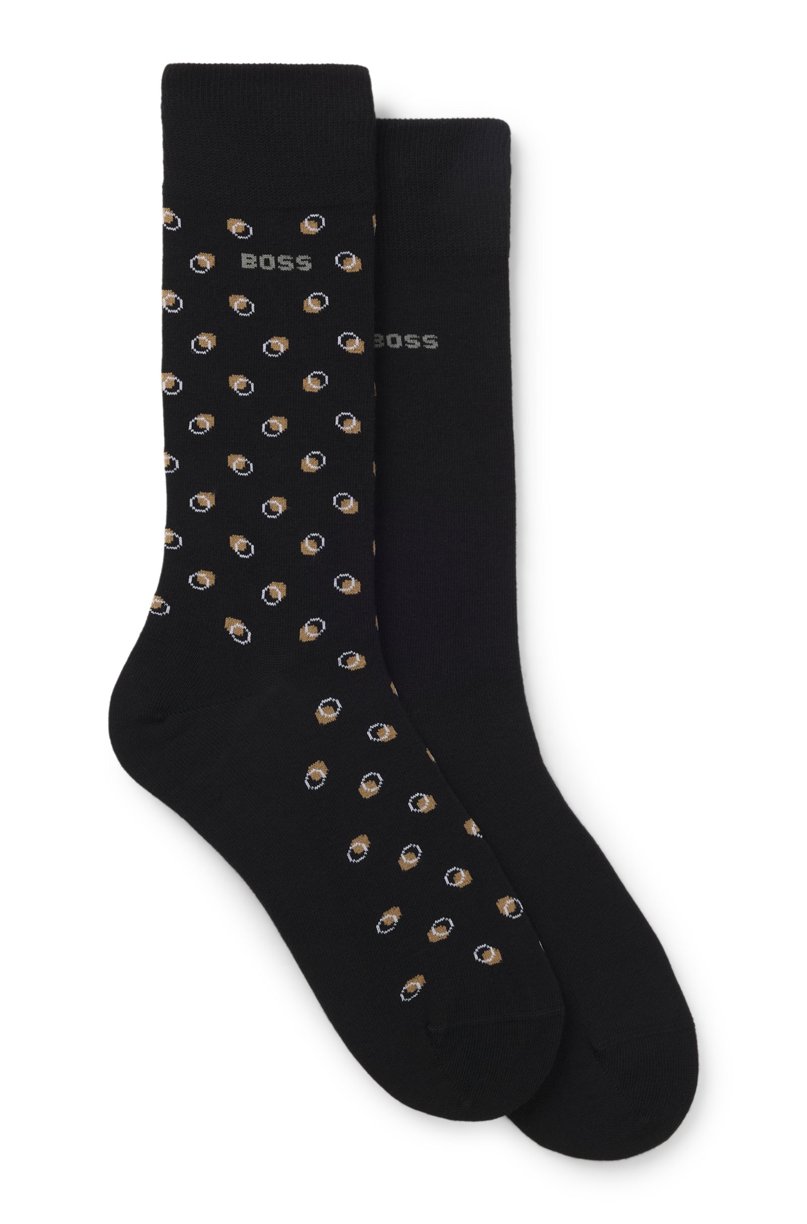 Lot de deux paires de bas à micro-motifs - HUGO BOSS - 50564501 - Hugo Boss