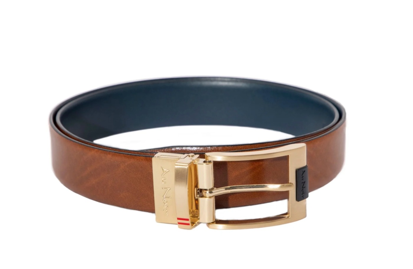 Ceinture réversible Desoto à boucle or - AU NOIR - DESOTO - AU NOIR