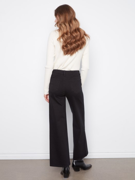 Pantalon twill jambe large – CHARLIE B