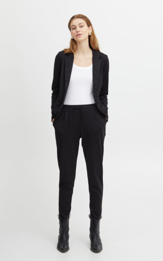 Pantalon confort kate long - ICHI - 20105036 - ICHI